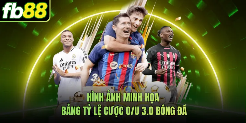 Hình ảnh minh họa bảng tỷ lệ cược O/U 3.0 bóng đá