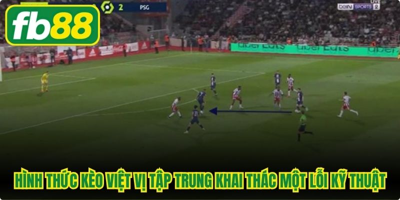 Hình thức giải trí kèo việt vị tập trung khai thác một lỗi kỹ thuật