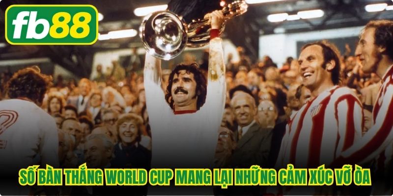 Số bàn thắng World Cup mang lại những cảm xúc vỡ òa khó quên