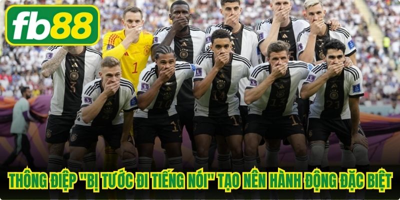 Thông điệp "Bị tước đi tiếng nói" tạo nên hành động đặc biệt
