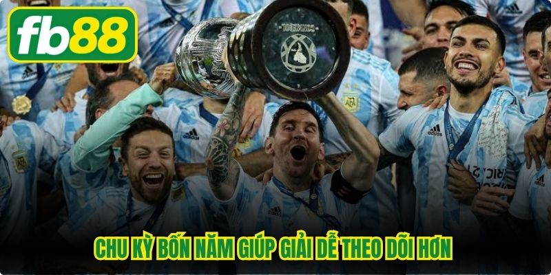 Chu kỳ bốn năm giúp giải dễ theo dõi hơn - Copa America mấy năm 1 lần